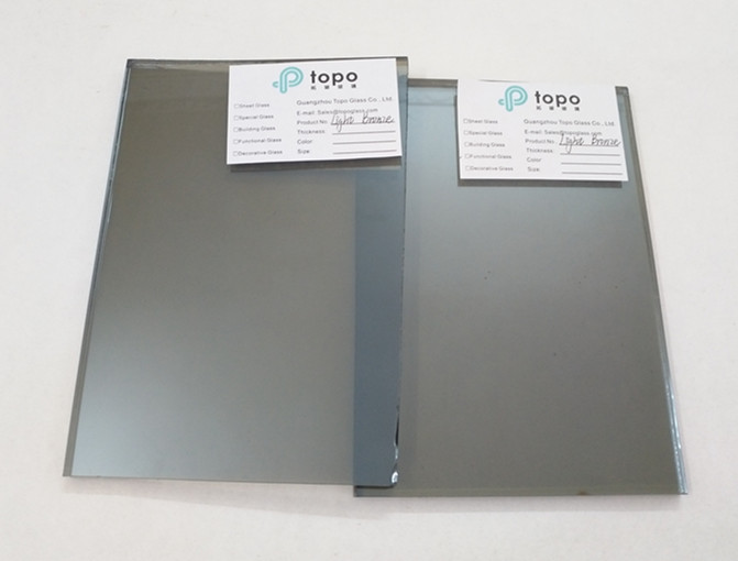 5mm 6mm Tinted Euro Bronze Reflective Float Glass