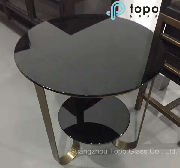 4mm, 5mm, 6mm, 8mm, 10mm Black Flat Glass Sheets for Table Top