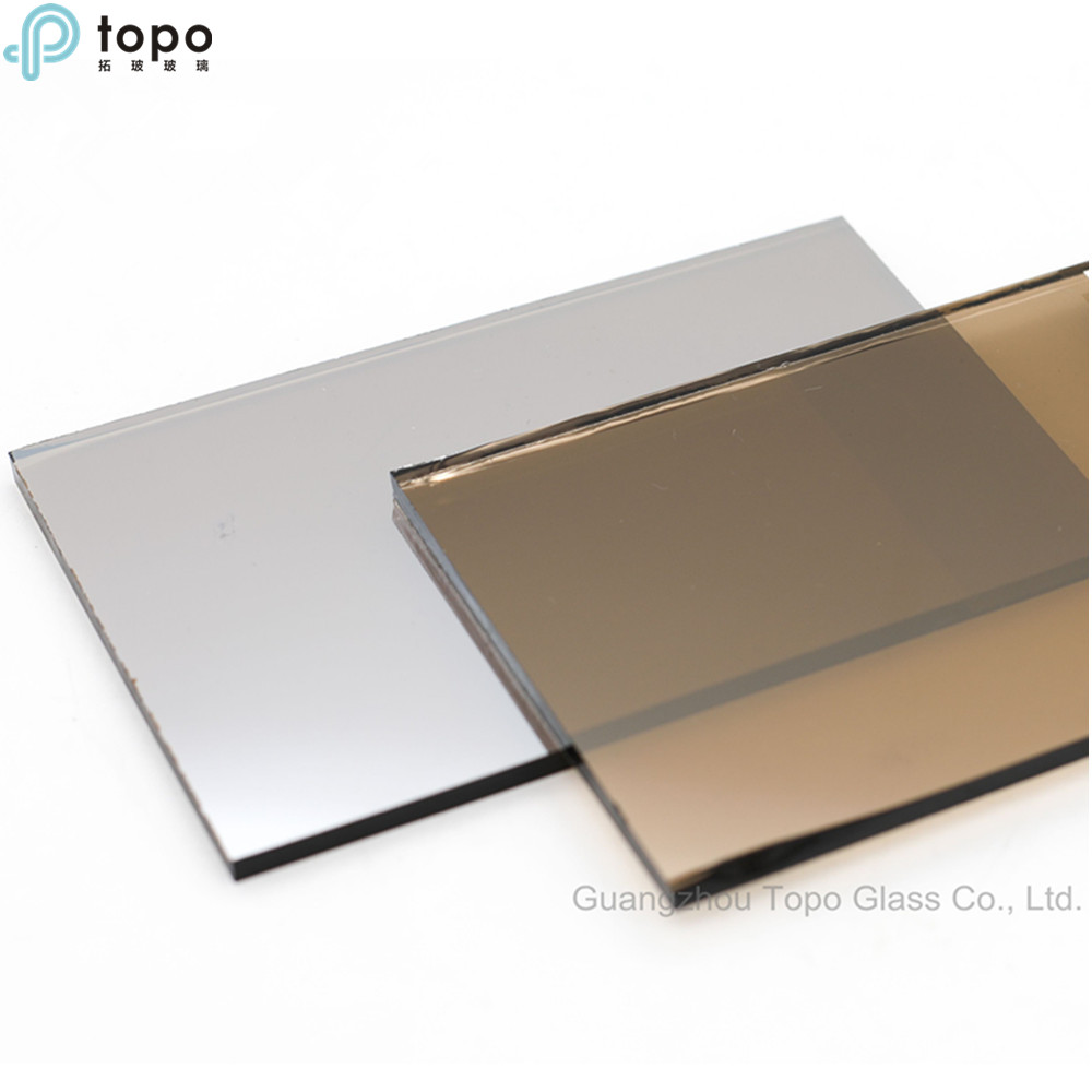 4mm-10mm Golden Bronze Reflective Sheet Glass