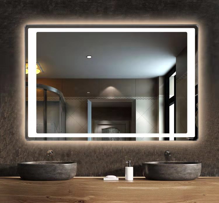 5mm &nbsp;Bathroom&nbsp;Rectangle Shape HD Light Silver Mirror