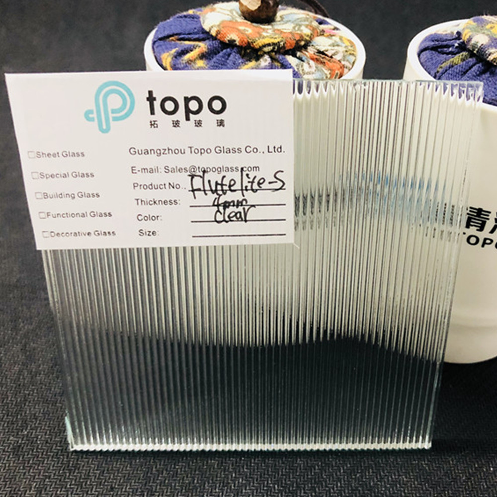 Flo Rite Pattern Glass 3mm 4mm 5mm Clear Flutelite Pattern Glass