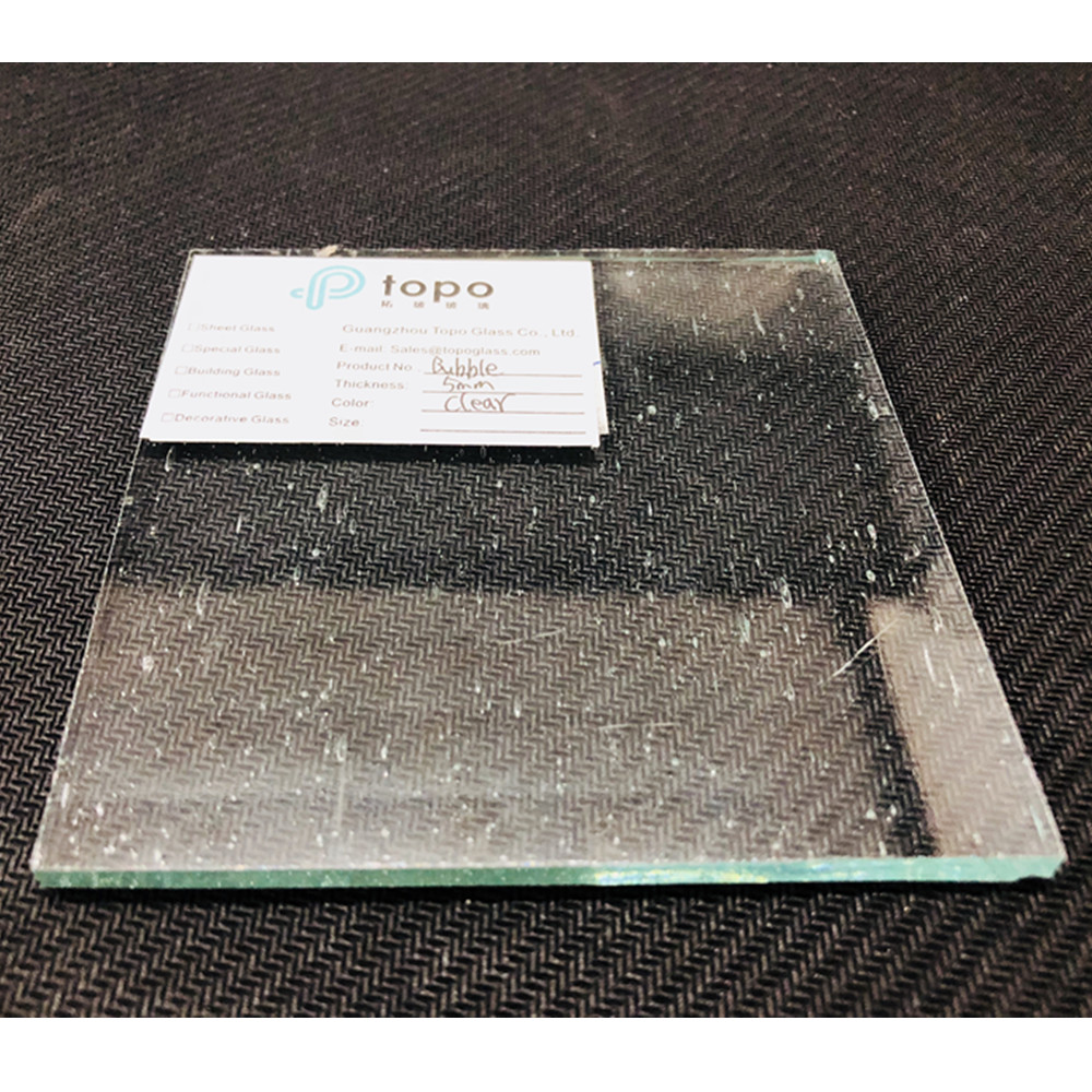 3mm 4mm 5mm Clear Bubble Textured Glass